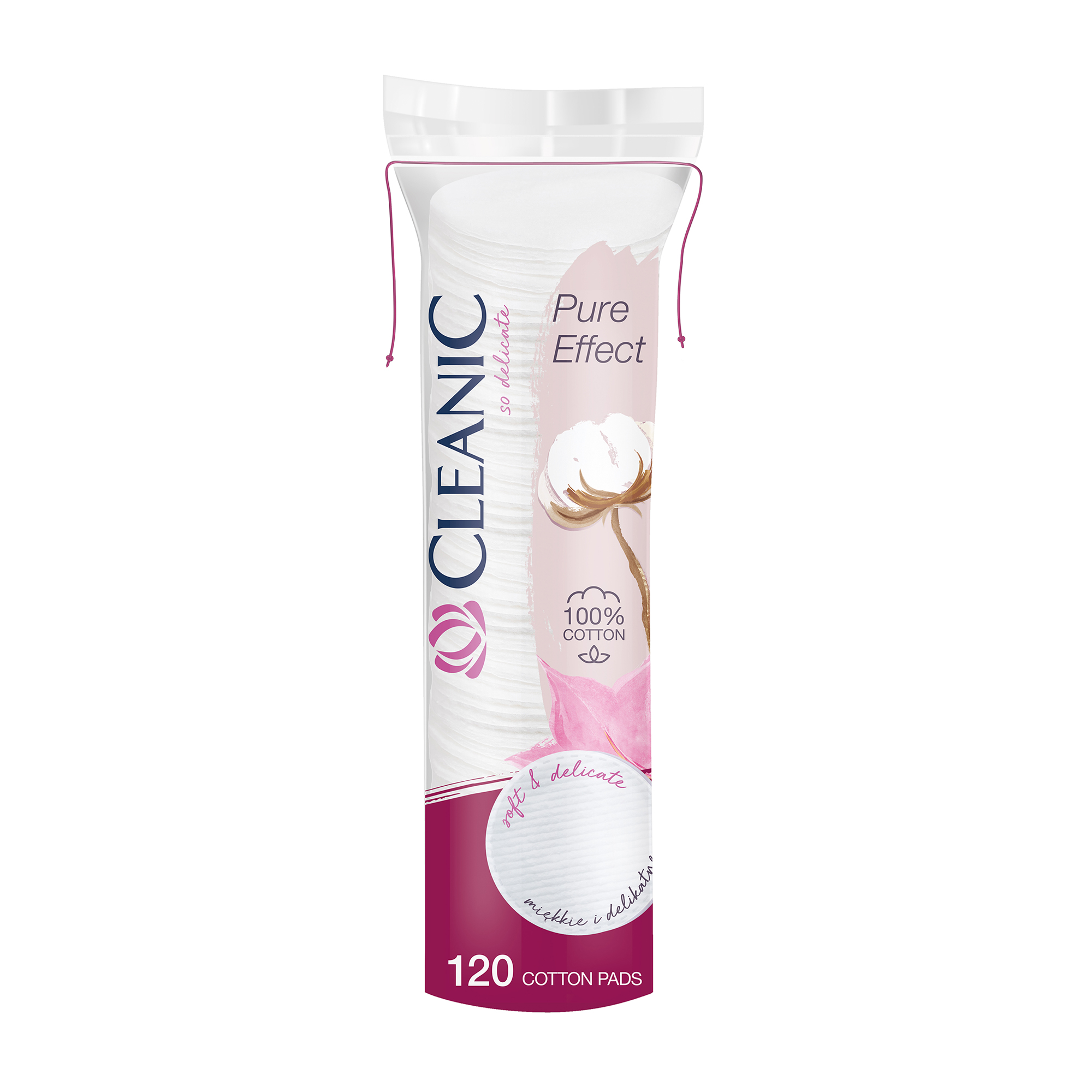 Ватні диски Cleanic Pure Effect, 120 шт